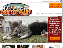 Tablet Screenshot of crittermart.com